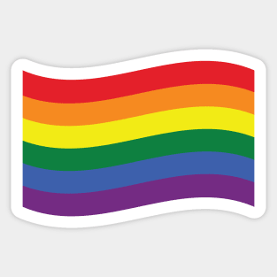 Rainbow pride flag Sticker
